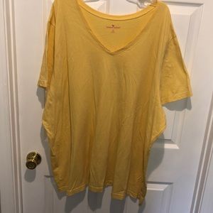 WOMAN WITHIN 4X V NECK TOP
